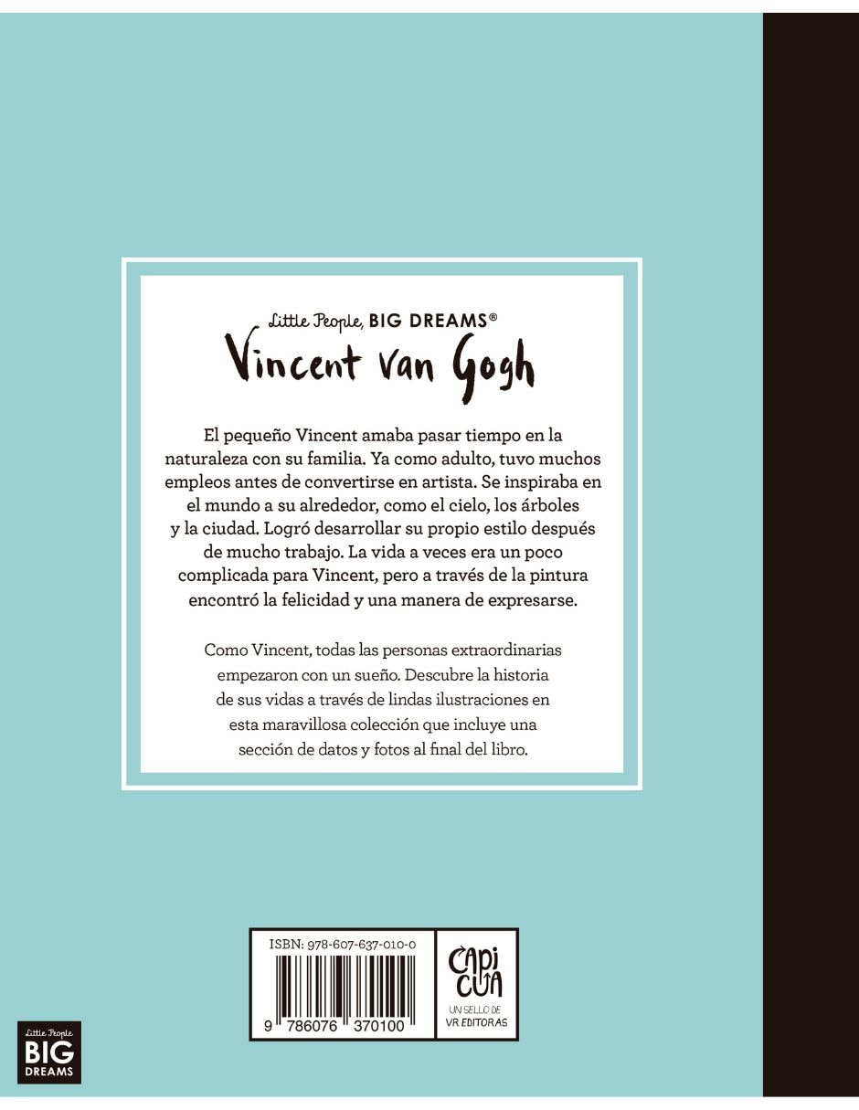 Libro VINCENT VAN GOGH, LITTLE PEOPLE, BIG DREAMS de María Isabel Sánchez Vergara