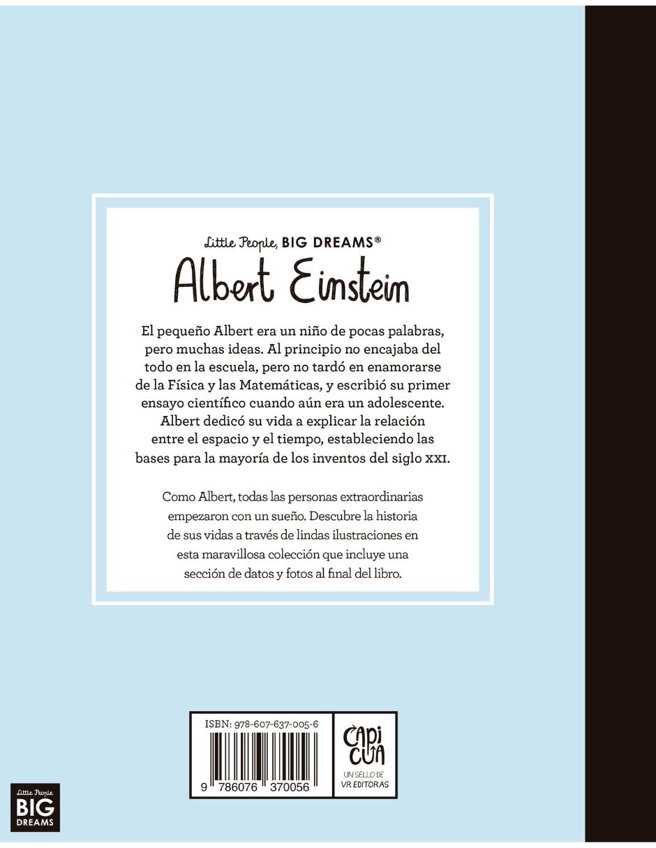 Libro Albert Einstein, little people, big dreams de María Isabel Sánchez Vergara