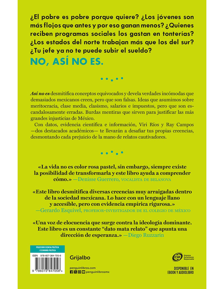 Libro Asi no es de Viri Rios