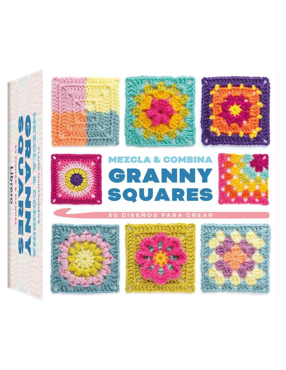 Libro Mezcla y combina Granny squares - Manual y baraja de 50 cartas de