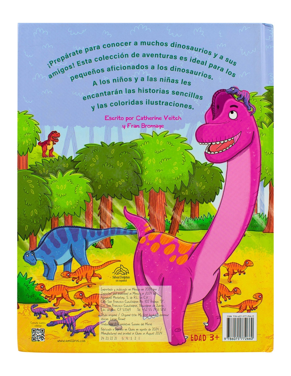 Libro Mi Primer Libro De Cuentos De Dinosaurios de Silver Dolphin 2