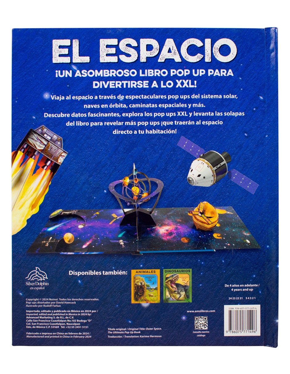Libro Asombrosos Pop Up XXL: El Espacio de Silver Dolphin 2