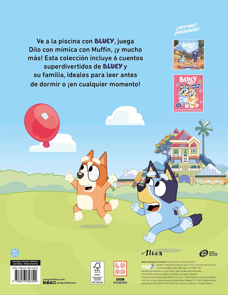 Libro Bluey. Un Cuento Cuentos De 5 Minutos de Ladybird Books
