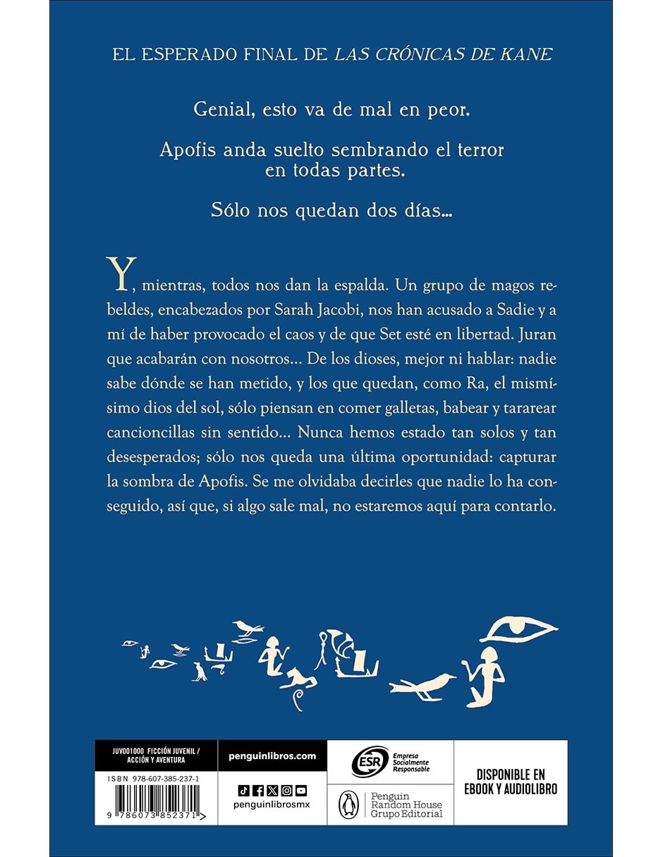 Libro La Sombra De La Serpiente (Las Crónicas De Los Kane 3) de Rick Riordan 2