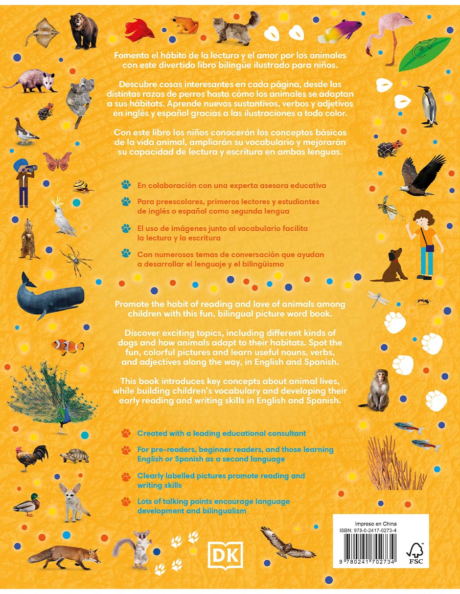 Libro 1000 palabras: animales de 3