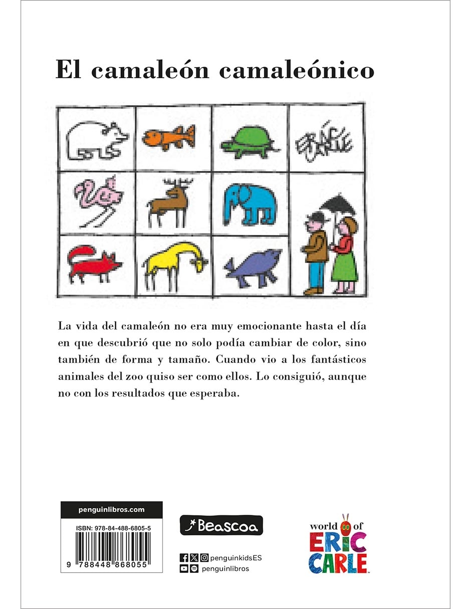 Libro El camaleón camaleónico de Eric Carle