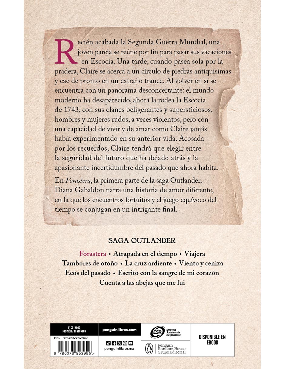 Libro Forastera (Outlanders 1) de Diana Gabaldon 3
