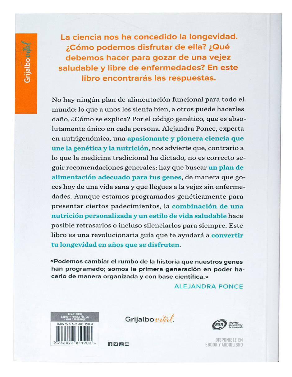 Libro Alimentate según tus genes Alejandra Ponce