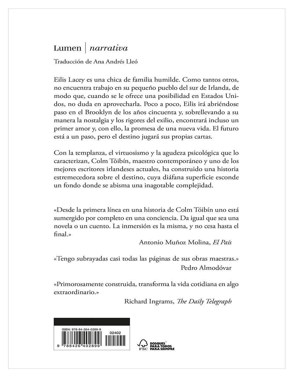 Libro Libro Brooklyn Autor Colm Tóibín de Colm Tóibín 3