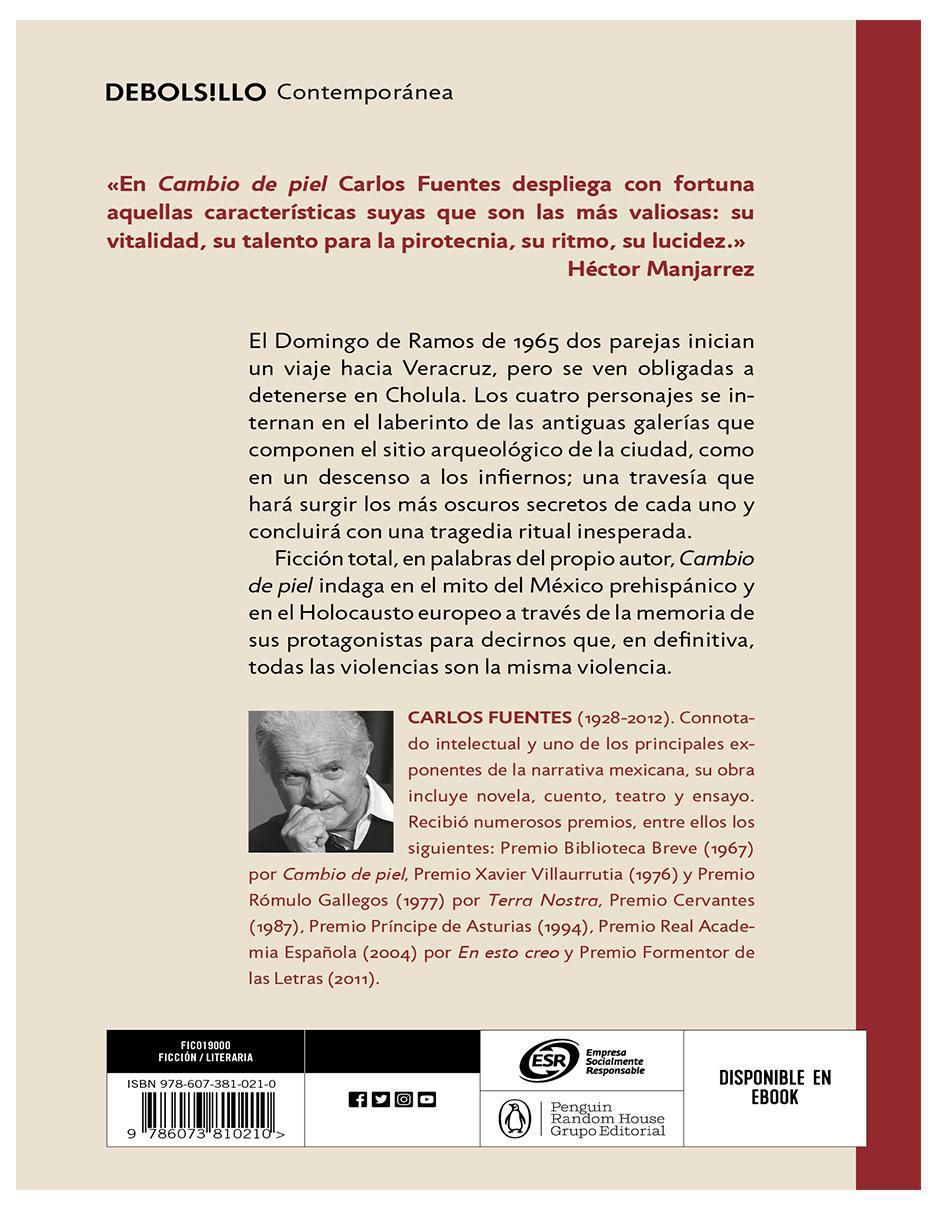 Libro Libro Cambio de piel Autor Carlos Fuentes de Carlos Fuentes 2