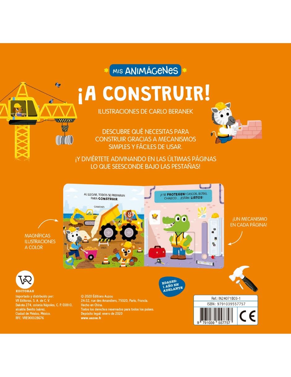 Libro Mis Animágenes ¡A Construir! de Carlo Beranek