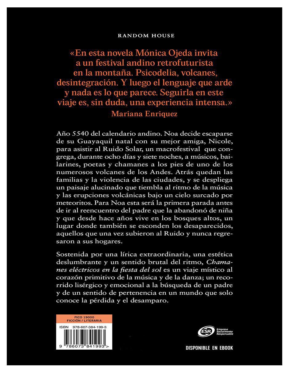 Libro Libro Chamanes eléctricos en la fiesta del sol de Mónica Ojeda 2