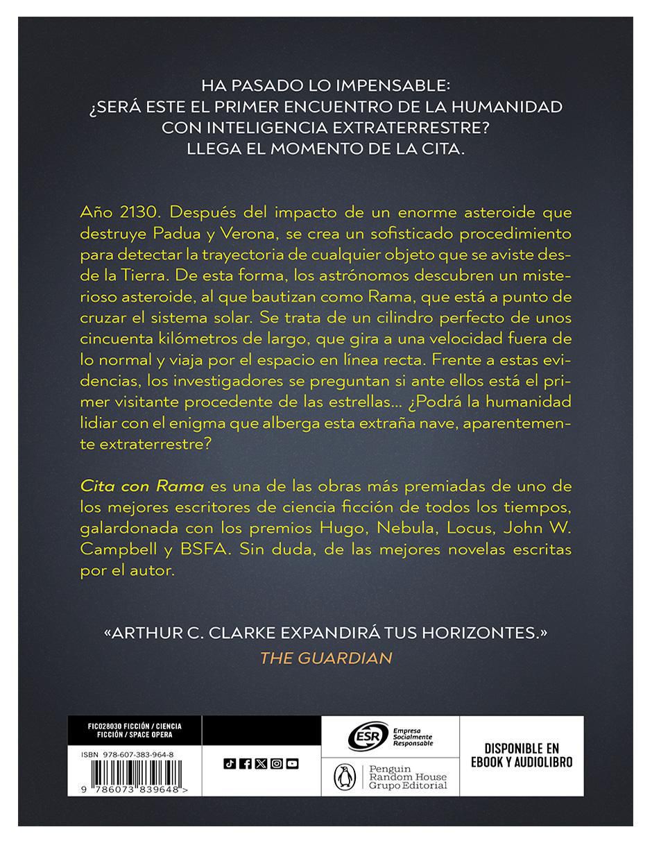 Libro Cita con Rama (Serie Rama 1) de Arthur C. Clarke