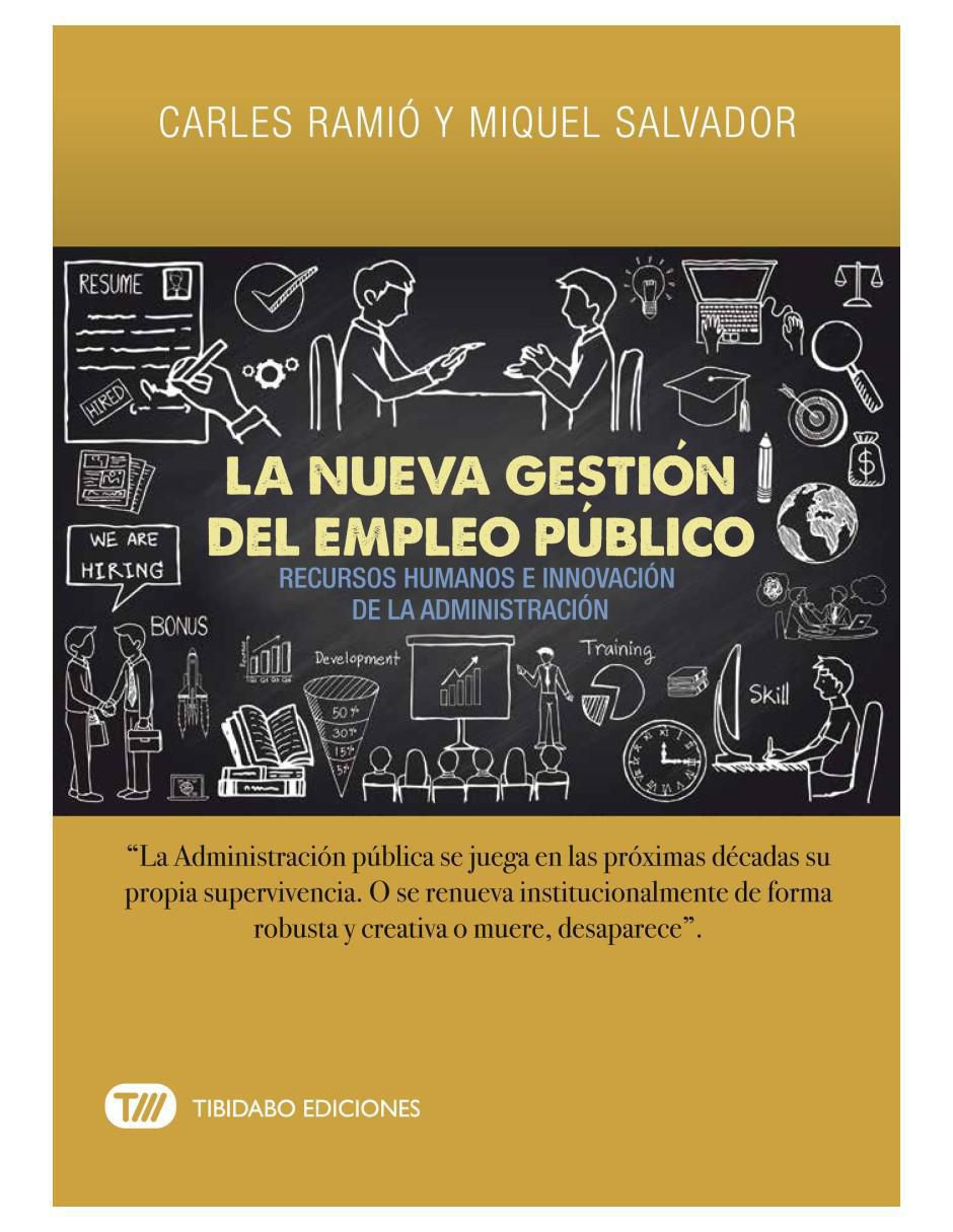 Imagen de producto Libro La nueva gestión del empleo público de Carles Ramió/Miguel Salvador
