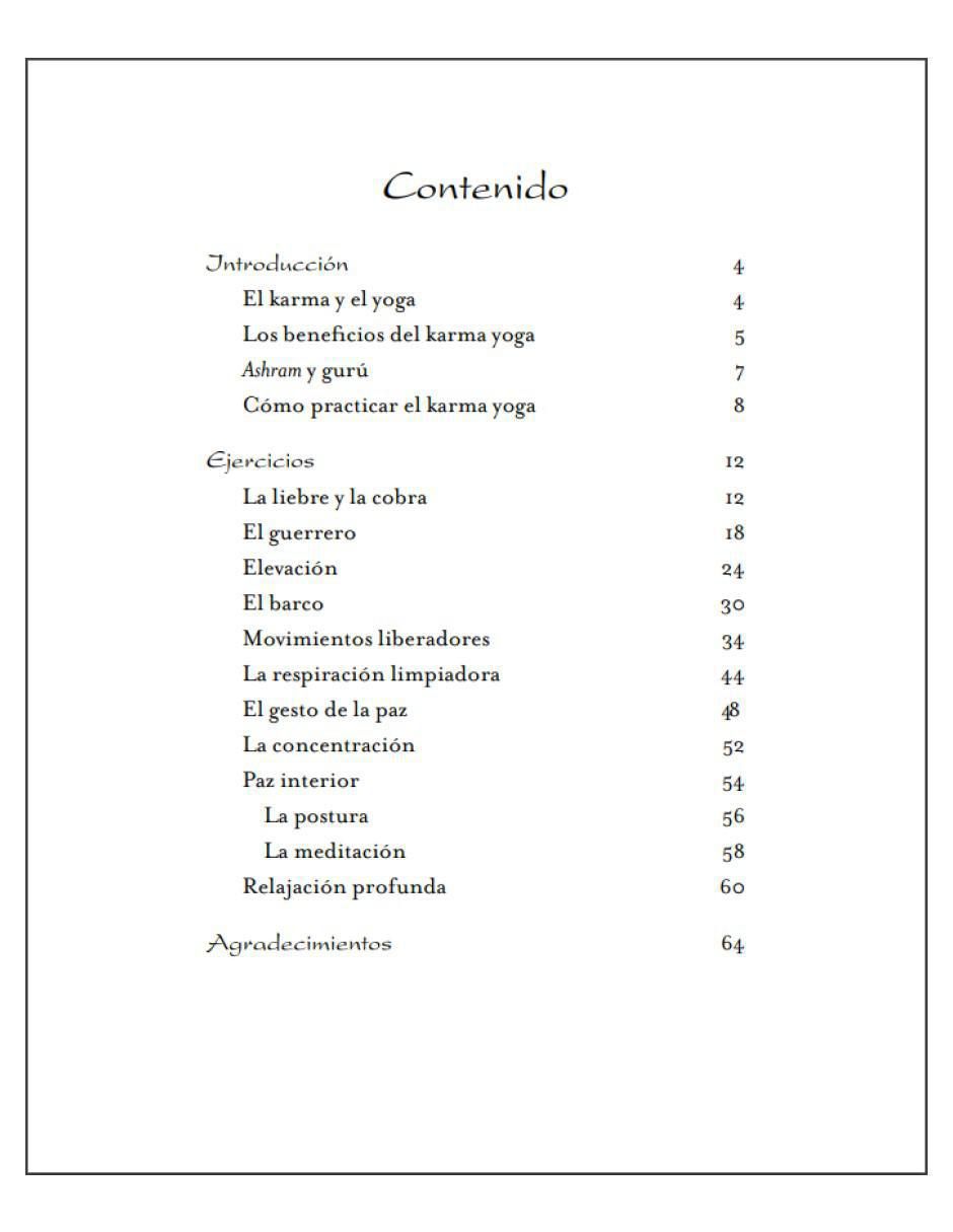 Libro Una vida saludable, Karma Yoga de Joss Guin