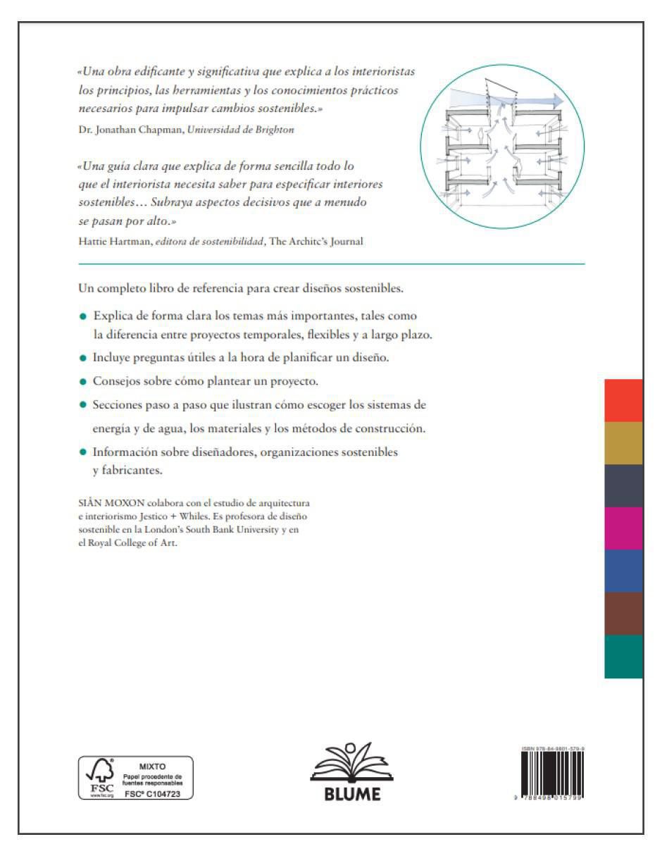 Libro Sostenibilidad en interiorismo de SIAN MOOXON