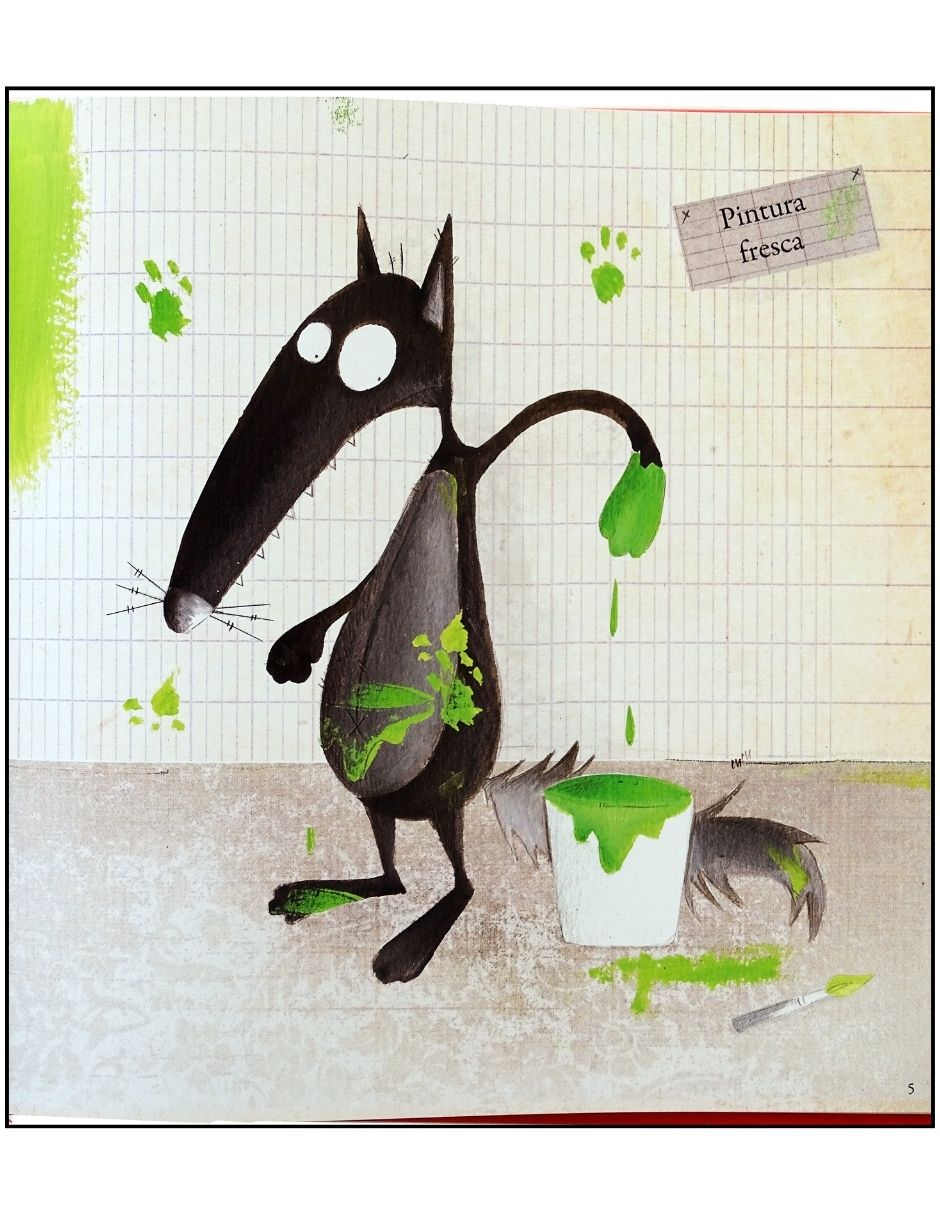 Libro Mis Pequeñas Aventuras el Lobo Que Quiere Cambiar de Color de Orianne Lallemand Y Eleonore Thuillier 6