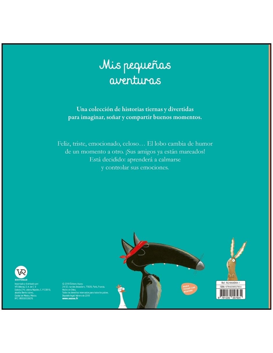 Libro Mis Pequeñas Aventuras el Lobo Que Controla Sus Emociones de Orianne Lallemand Y Eleonore Thuillier 7