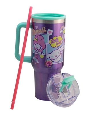 Termo de acero inoxidable Hello Kitty con tapa a presión Termo de acero inoxidable Hello Kitty con tapa a presión