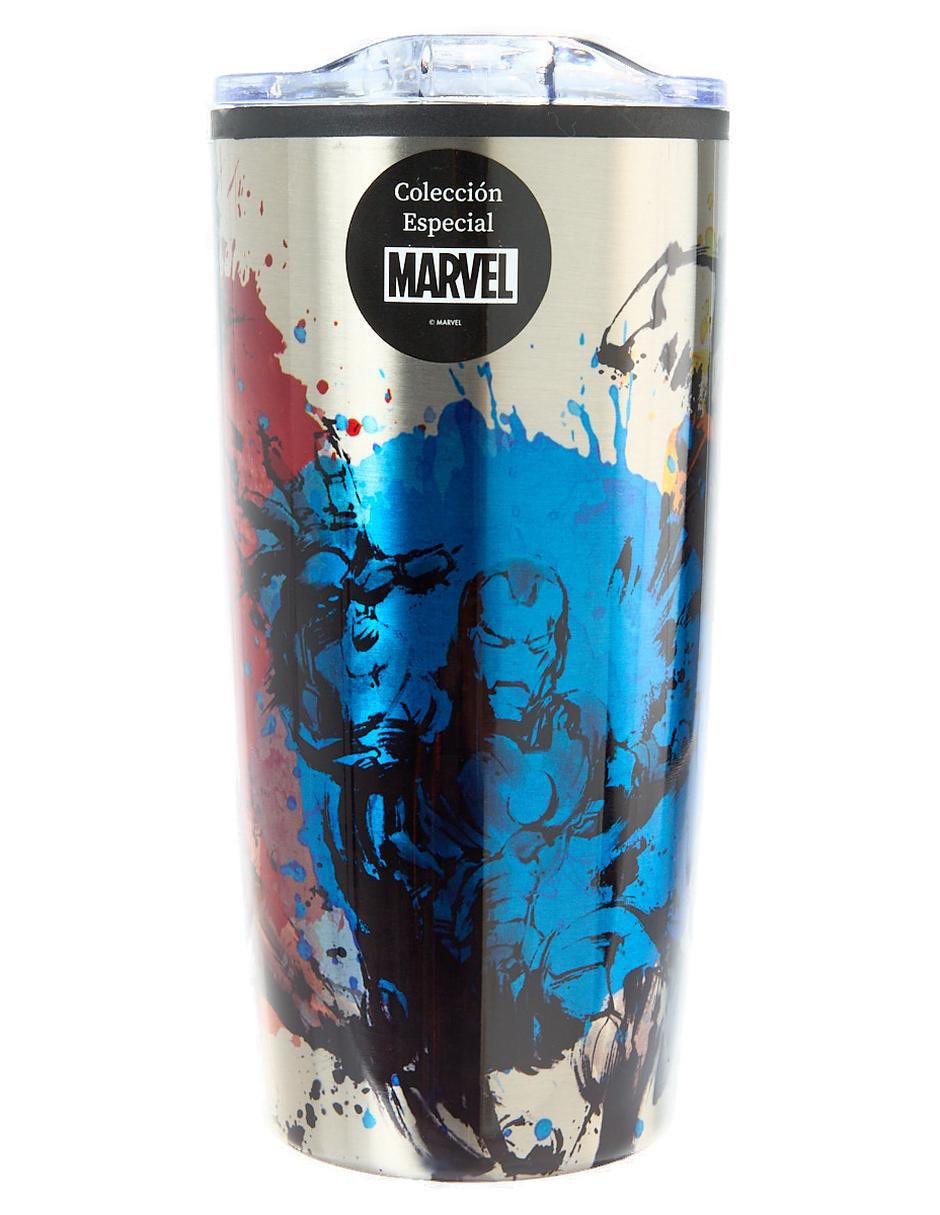 Termo de acero inoxidable Avengers con tapa a presión 3