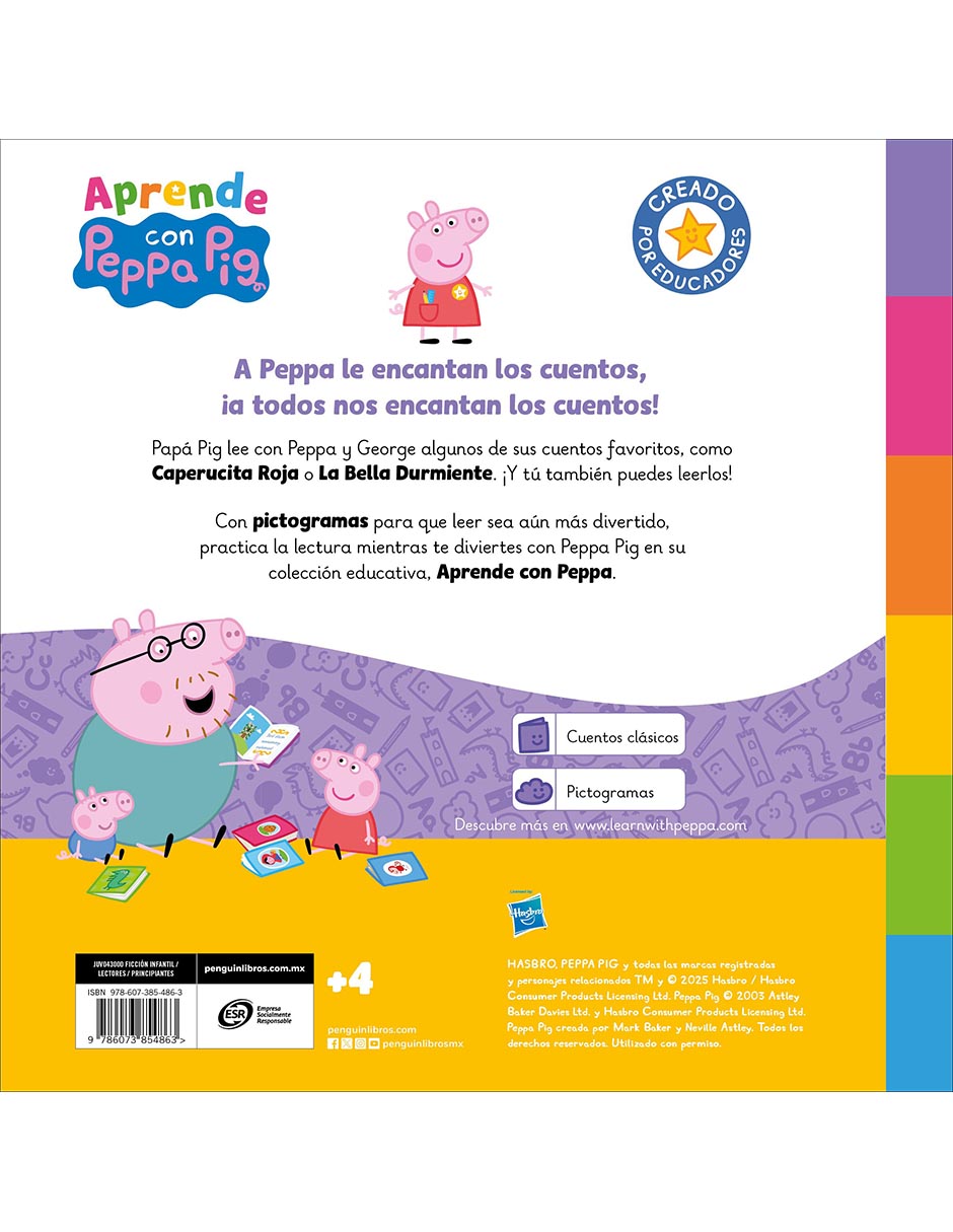 Libro Aprende Con Peppa Pig - Caperucita Y La Bella Durmiente de Eone Hasbro 2