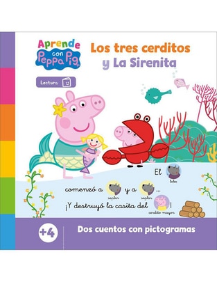 Libro Aprende Con Peppa Pig - Los Tres Cerditos Y La Sirenita de Eone Hasbro Libro Aprende Con Peppa Pig - Los Tres Cerditos Y La Sirenita de Eone Hasbro
