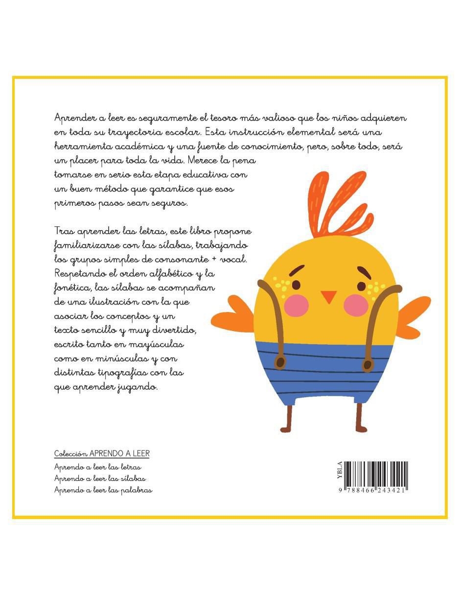 Libro Aprendo A Leer Las Sílabas de Marín 3