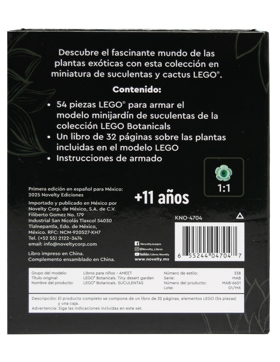 Libro Lego Botanicals Suculentas de Ediciones