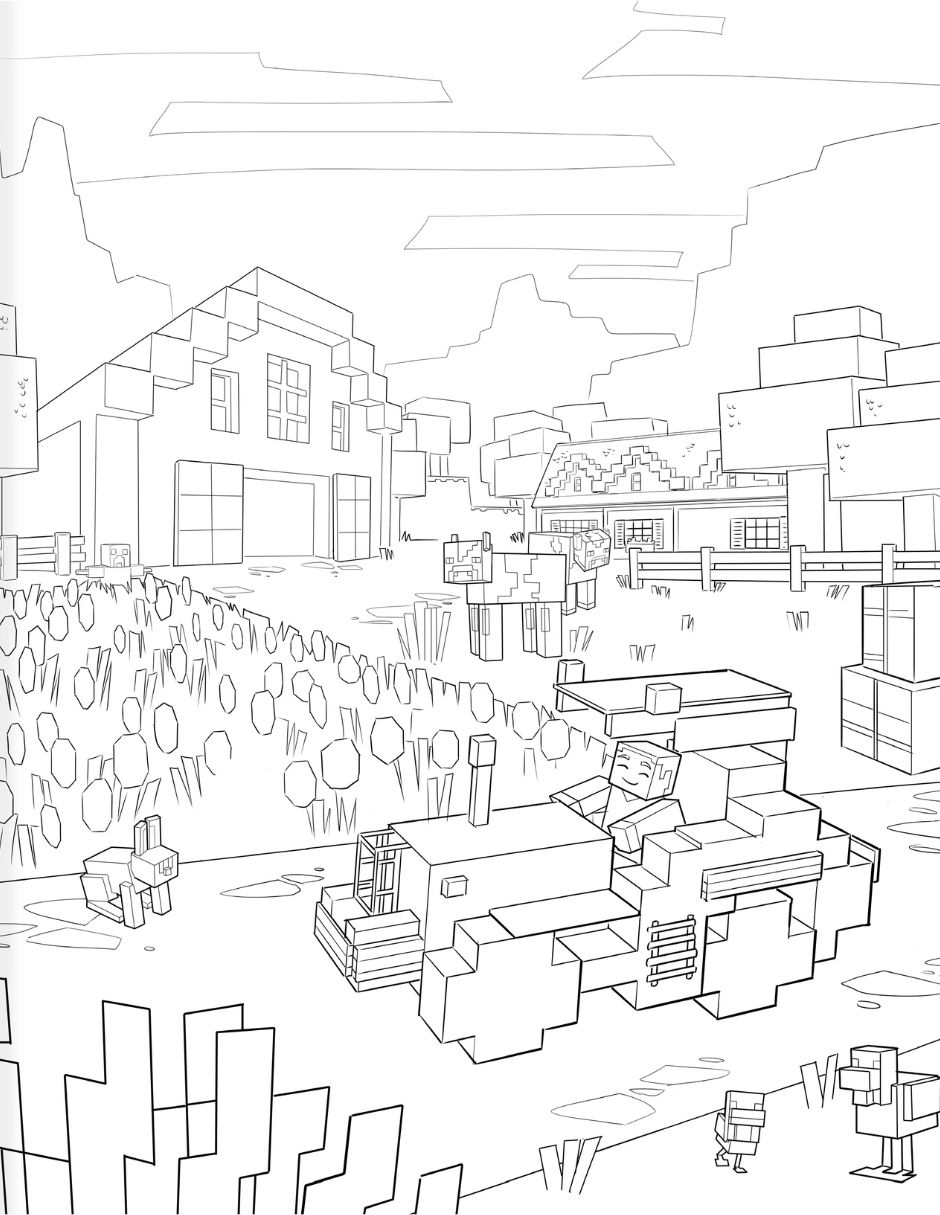 El Libro Oficial Para Colorear De Minecraft Modo Aventura de Vr Editoras 6