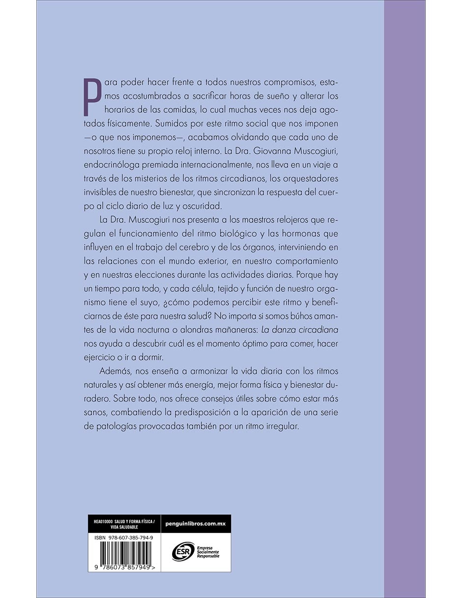 Libro La Danza Circadiana de Giovanna Muscogiuri 3