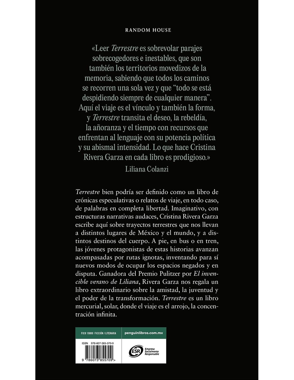 Libro Terrestre de Cristina Rivera Garza 3