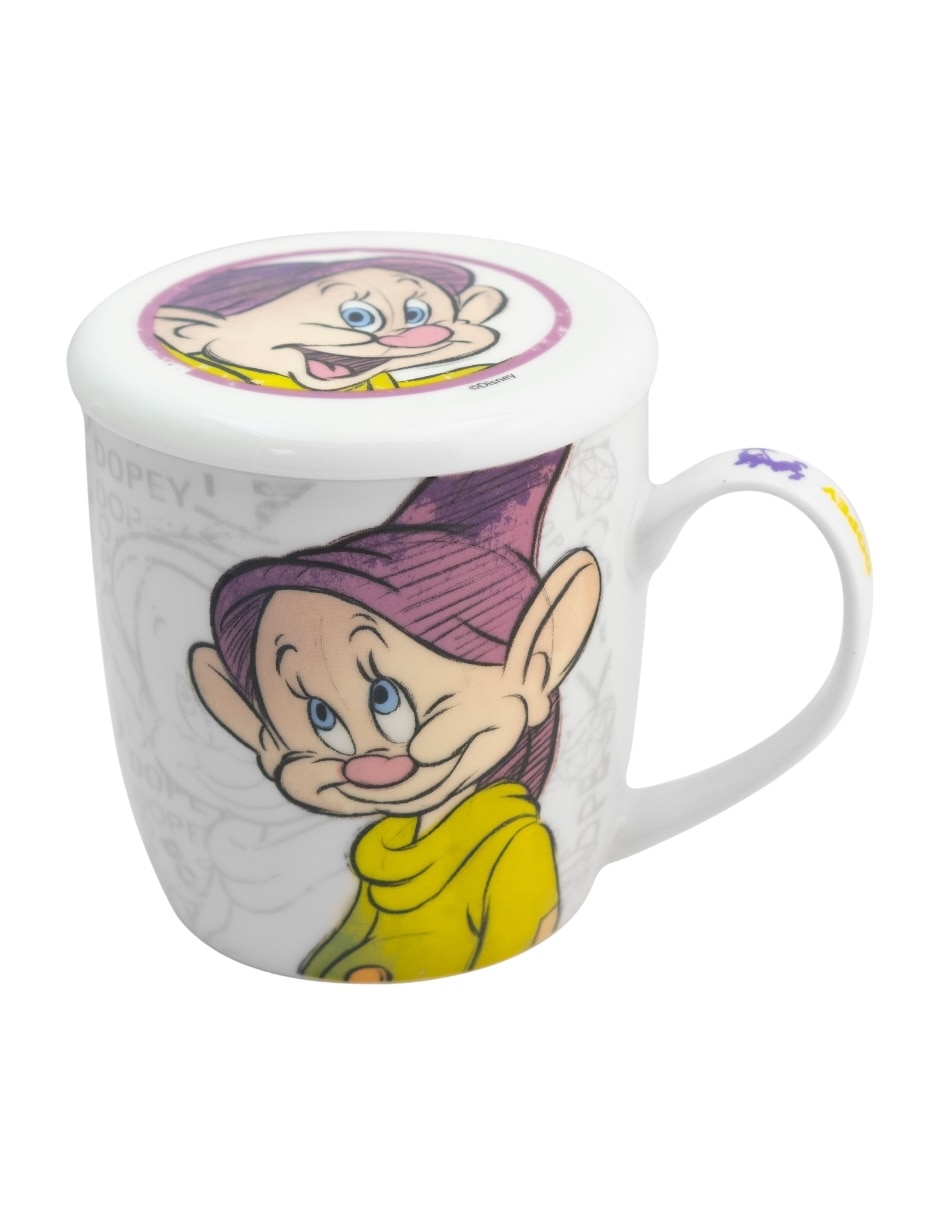 Taza con tapa Blancanieves 2 piezas 5