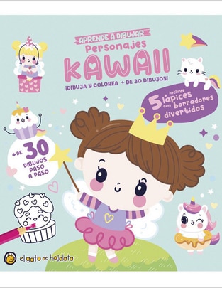 Libro Lápices Y Gomitas: Aprende A Dibujar Personajes Kawaii de El Gato De Hojalata