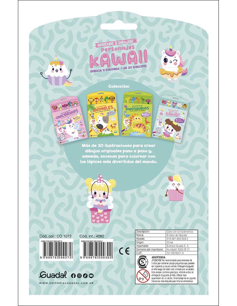 Libro Lápices Y Gomitas: Aprende A Dibujar Personajes Kawaii de El Gato De Hojalata 2