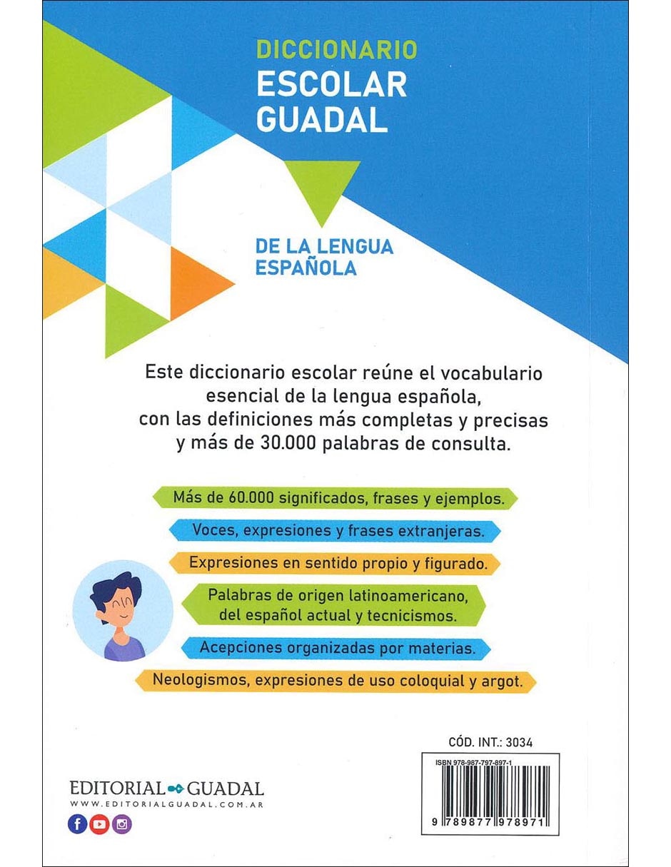 Libro Diccionario Escolar Guadal de Varios Autores /Guadal, Editorial
