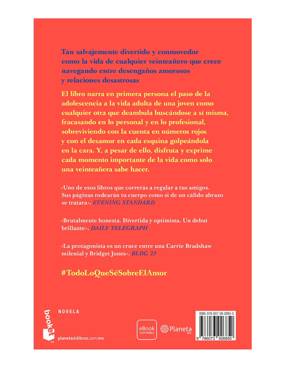 Libro Todo lo que sé sobre el amor de Dolly Alderton