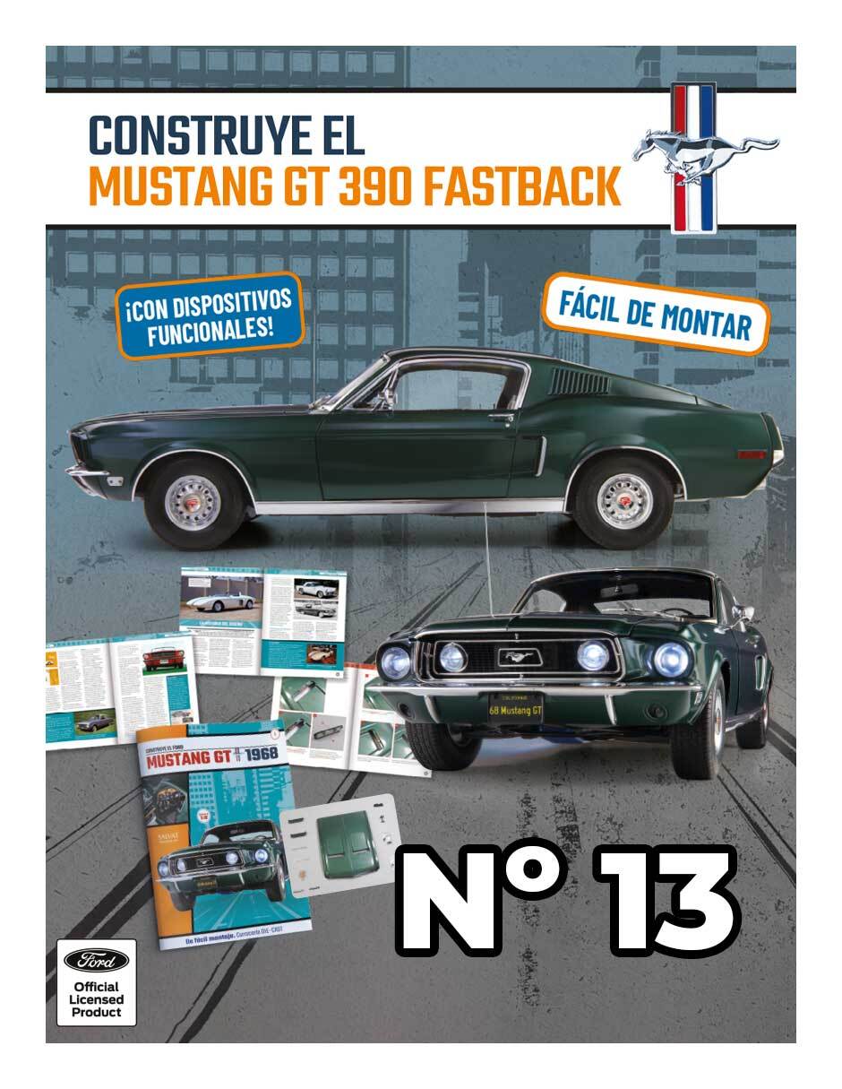Coleccionable Ford Mustang GT 1968 No. 13 Coleccionable Ford Mustang GT 1968 No. 13