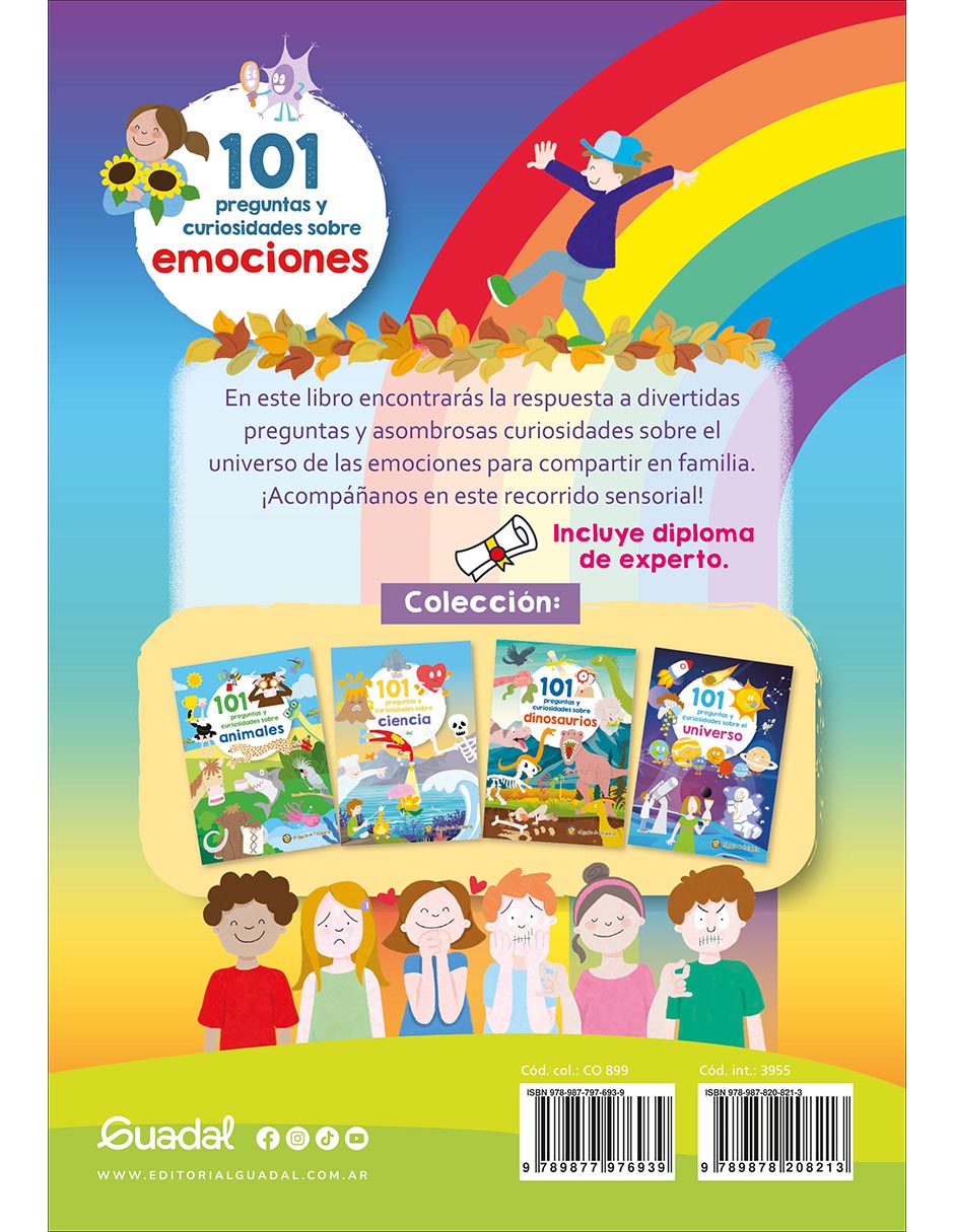 Libro 101 preguntas y curiosidades sobre emociones de Editorial Guadal Libro 101 preguntas y curiosidades sobre emociones de Editorial Guadal