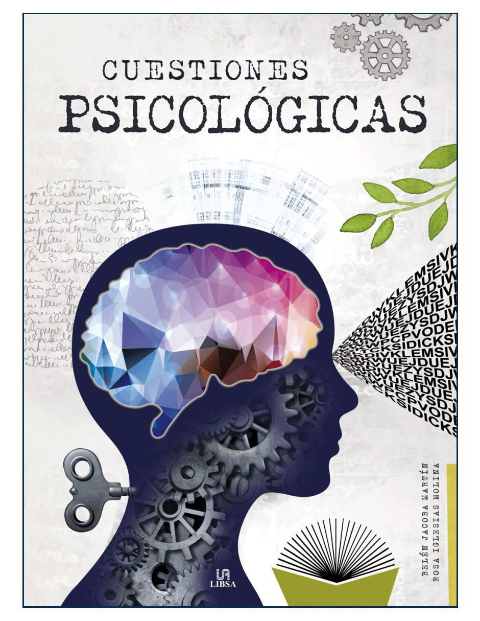 Libro Cuestiones psicológicas de Belén Jacoba Martín Libro Cuestiones psicológicas de Belén Jacoba Martín