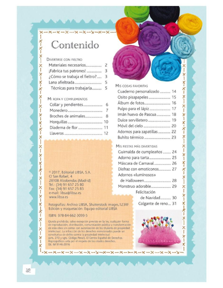 Libro Creaciones infantiles con fieltro de Varios autores
