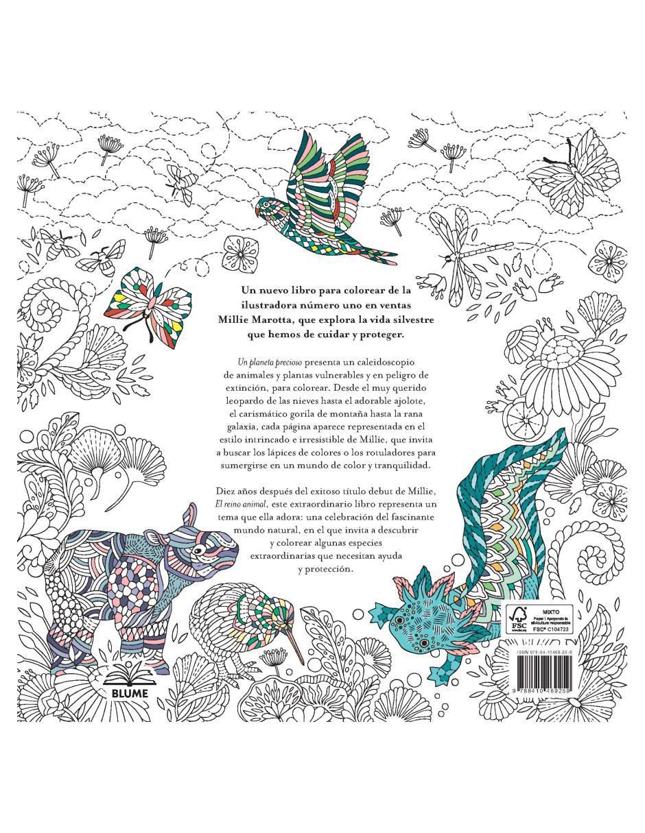 Libro Un planeta precioso. Una aventura para colorear de Millie Marotta