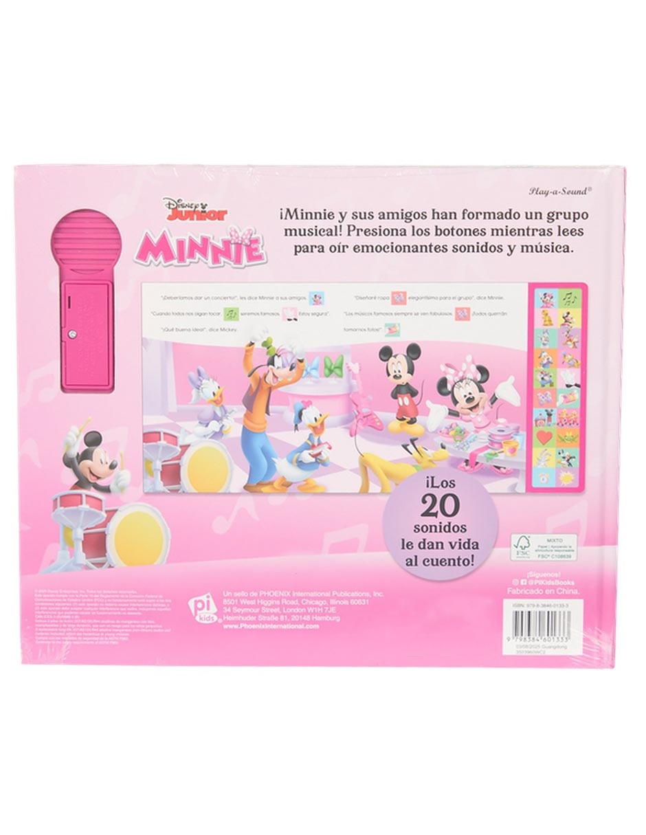 Libro Disney Minnie El gran grupo musical de Phoenix International Publications