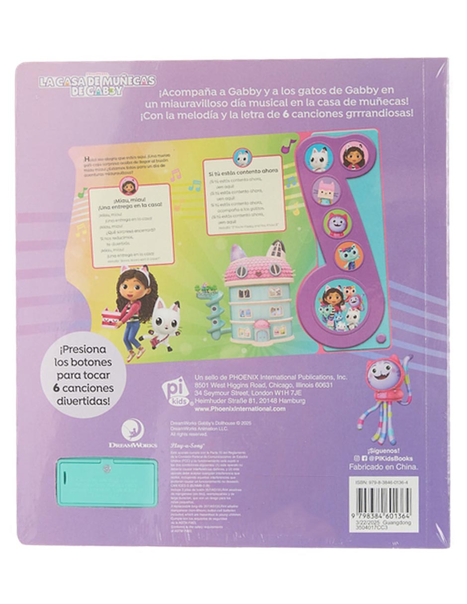 Libro Canta canciones geniales con Gabby de 6