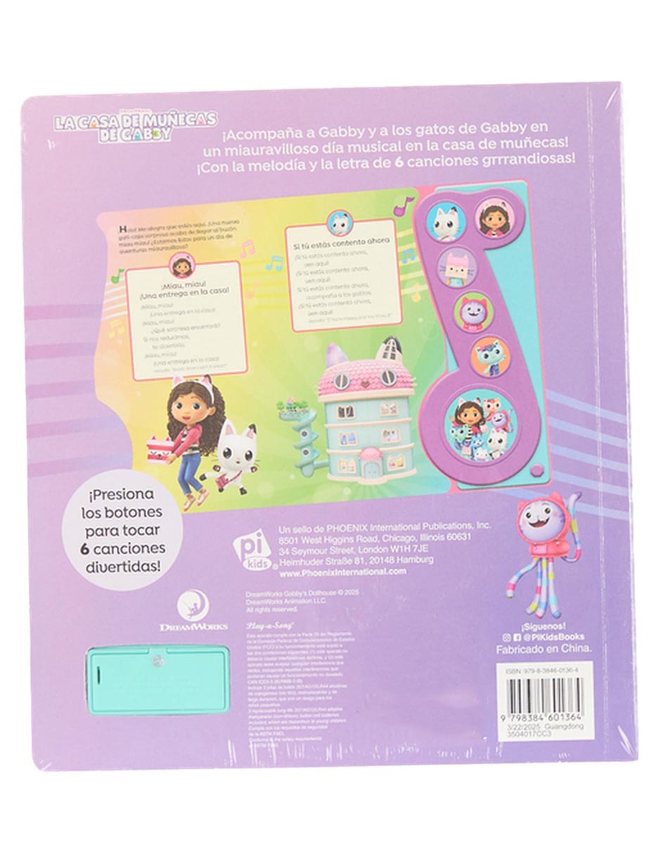 Libro Canta canciones geniales con Gabby de 7