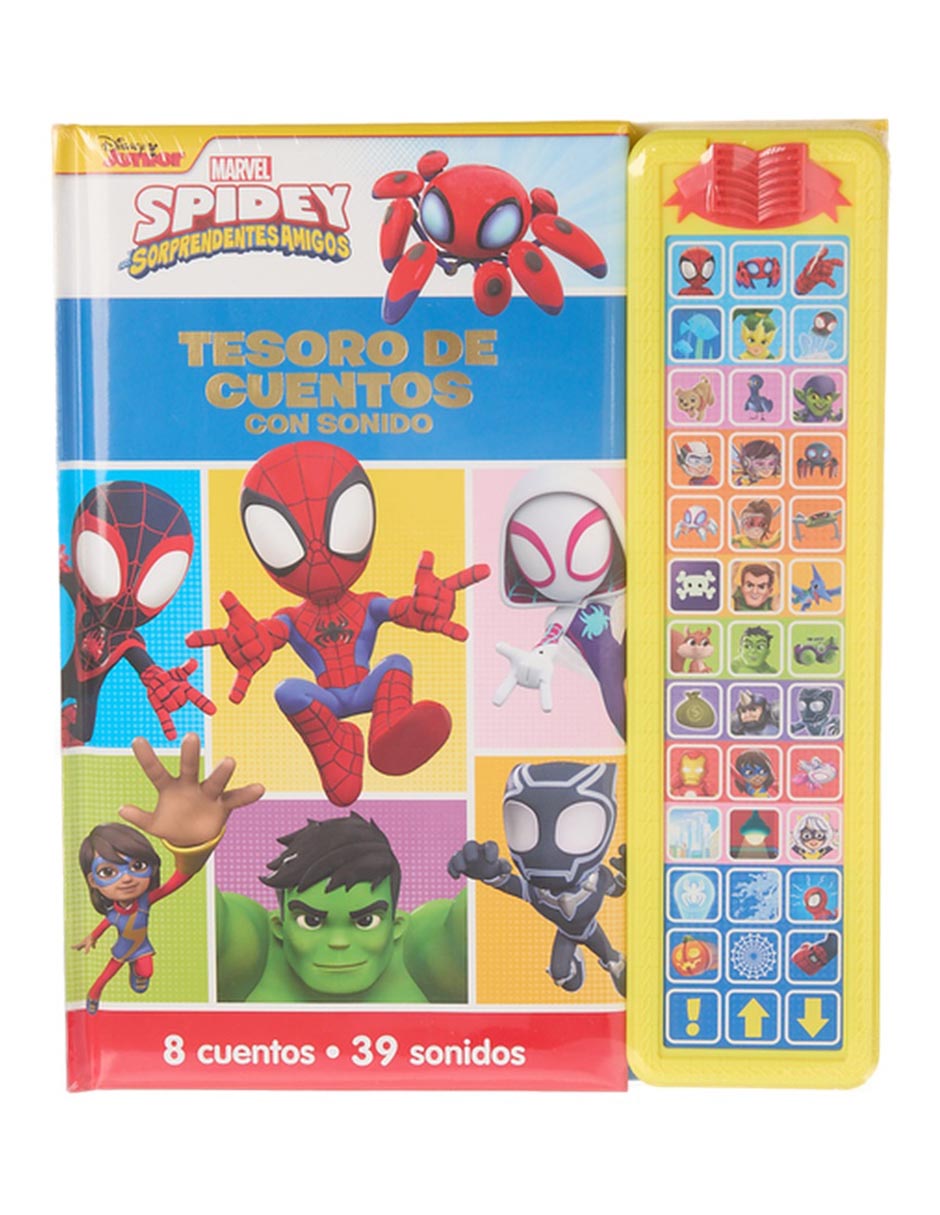 Libro Tesoro de Cuentos con Sonidos Disney Marvel Spidey de Disney Junior Marvel 1