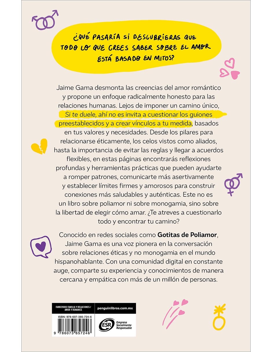 Libro Si te duele, ahí no es de Jaime Gama