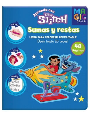 Libro Libro mágico para colorear aprende con Stitch sumas y restas de Dipak Libro Libro mágico para colorear aprende con Stitch sumas y restas de Dipak