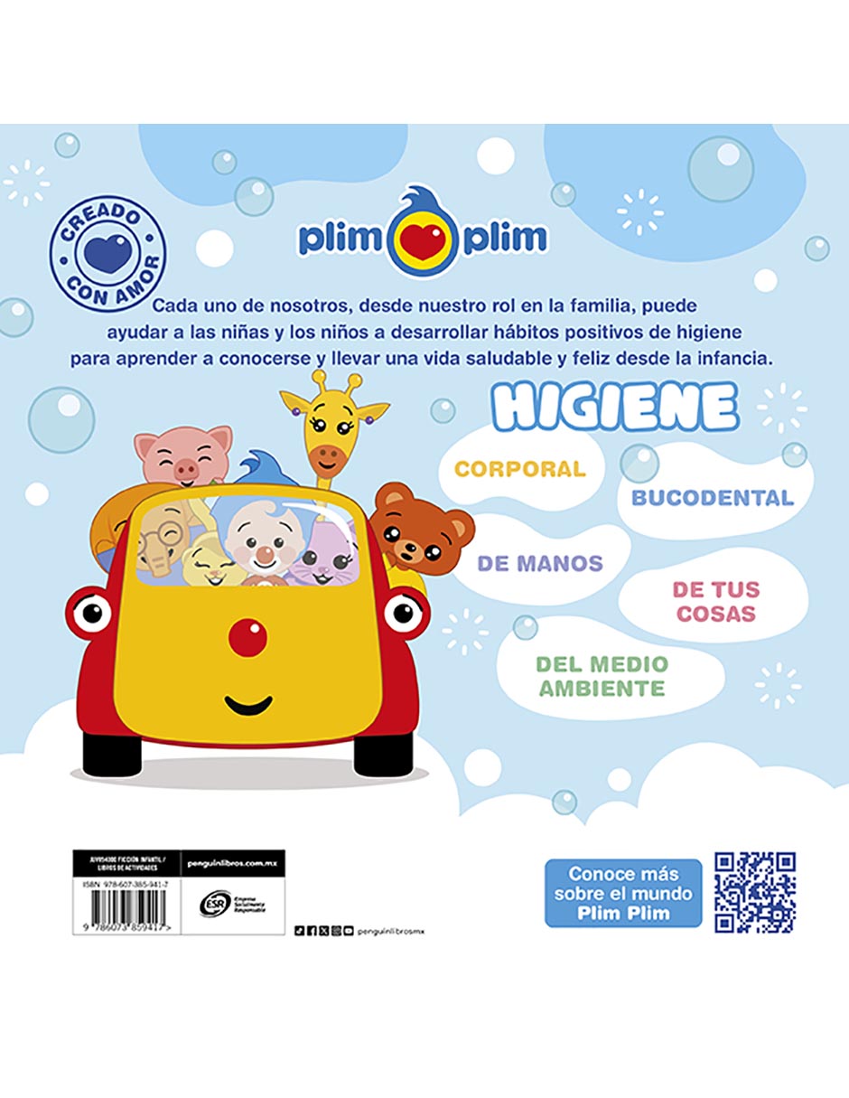 Libro Hábitos Positivos. Higiene de Plim Plim 2