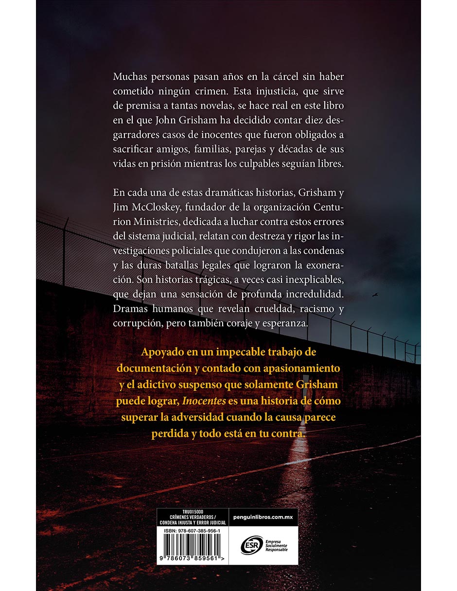 Libro Inocentes de John Grisham/Jim Mccloskey et al.