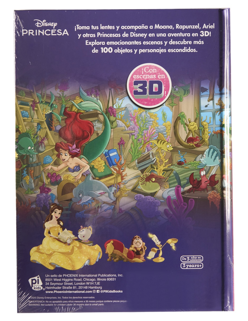 Libro Busca y Encuentra 3D disney de Disney Princesas